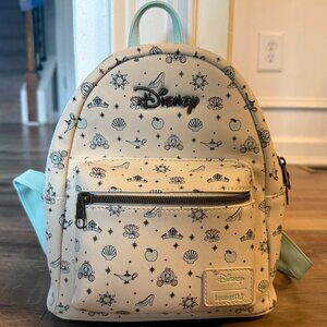 Disney Loungefly Princess Icons Mini Backpack